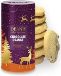 Dean's Chocolate Orange Shortbread Rounds - 150g Box Of Luxury Handmade Scottish All Butter Cookies Ideal For Christmas And As A Festive Snack,  Melt-In-The-Mouth Chocolate Biscuit Selection.