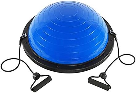 Half Ball Exercise Balance Trainer With Resistance bands & Pump | Yoga | Air Dome | Mobility