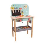 Owl & Fox Wooden Workbench, Pretend and Play Tool Workshop, with Saw, Spanner, Hammer, Screws and Accessories, Role Play for Kids 3+, Sustainable, Traditional & Stylish, 54.5 x 32 x 85 cm (h)