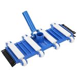 Mumusuki Swimming Pool Flexible Vacuum Head with Side Brushes Wheels Wall Floor Fish Pond Swimming Pool Above Ground Cleaning Tool Water Summer