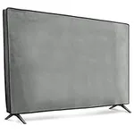 kwmobile Dust Cover for 43" TV - Fabric Case TV Protector for Flat Screen TVs - Light Grey