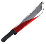 Bleeding Machete (21") - Pack of 1 - Realistic Plastic Prop with Dripping Blood Effect - Halloween & Scary Pranks