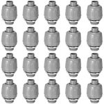 1/2 Inch Liquid Tight Connector PVC Electrical Conduit Fittings Straight 180 Degree Flexible Conduit Connector for Home Kitchen Bathroom Tube Tool Supplies (30 Pcs)