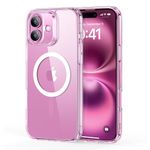 ESR for iPhone 16 Plus Case, Compatible with MagSafe, Shockof Military-Grade tection, TPU, Magnetic Phone Case for iPhone 16 Plus, Classic Hybrid Case (HaloLock), Clear