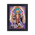 pnf Maa Kali MATA Ji Religious Wood Photo Frames with Acrylic Sheet (Glass) for Worship/Pooja(photoframe,Multicolour,6x8inch)-20638