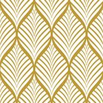 Gold Peel and Stick Wallpaper Leaves Stripe Texture Self Adhesive Removable Vinyl Waterproof Contact Paper for Furniture Walls Bathroom Home Decorative 17.7"x236"