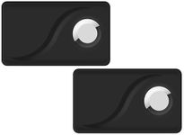 FOLX FAB235 Wallet CASE Holder For Air Tag Tracker Size Of A Credit Card For Wallet Purse Card CASE Slim Safety Anti-Lost Gray (Z Black Card CASE [ Combo Pack Of 2 ])