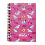 Smily Kiddos A5 Lined Notebook Swan Theme Pink