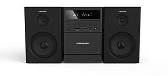 GRUNDIG MS 300 Design Micro System, Cassette, FM Tuner, MP3 Playback, USB, SD Card, Bluetooth, GHF1050, Black