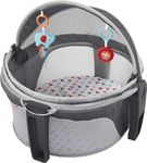 Fisher-Price Portable Bassinet and Play Space On-The-Go Baby Dome with Developmental Toys and Canopy, Arrows Away