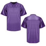 MESOSPERO Blank Football Jerseys for Men,Mesh Polyester Plain Football Shirt Pullover Sports Clothing S-3XL Black White Grey, #Blank Purple, Large