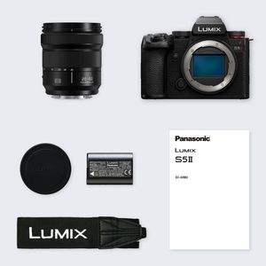 Panasonic LUMIX DC-S5 II Full Frame Mirrorless Camera with 20-60mm Lens, 4K, Black