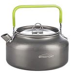 Overmont Aluminum 0.8L Outdoor Camping Hiking Kettle Portable Kettle Compact and Lightweight with Silicon Handle