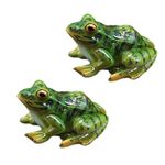 NA 2Pcs Micro-landscape Simulation Frog Decoration for Garden Patio Yard Micro Landscape Fairy Garden Ornaments