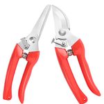 Pruning Shears, Premium Garden Clippers, 3 Times Easy to Work, Pruners for Branches, Flowers, Bonsai, Shrubs, Arthritis Weak Hand Scissors (Sharp-2 pack R, Count, 1)