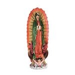 Design Toscano The Virgin of Guadalupe Religious Garden Decor Statue, Medium 23 Inch, Polyresin, Full Color