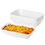 13.5oz Ceramic Baking Dish Small, 7×4.3 inch Rectangle Baking Dishes for Airfryer, Individual Casserole Dishes for the Oven, Ceramic Oven Dish for Cooking, Single Serve Baking Dishes, Set of 4