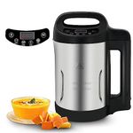 Potlimepan Soup Maker 1.6 L, 8 in 1 Multi-Funcation Soup and Smoothie Maker with Smart Control Panel, Stainless Steel Hot Soup Maker Electric, Makes 2-5 Servings Smart Living for Home Commercial Use Black