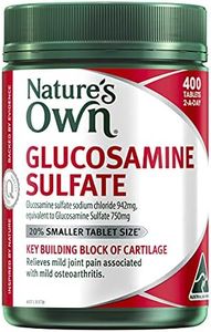 Nature's Own Glucosamine Sulfate Tablets 400 - Relieves Mild Joint Pain & Stiffness & Helps Reduce Cartilage Damage Associated With Mild Osteoarthritis