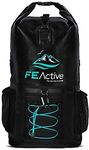 FE Active Dry Bag Waterproof Backpack - 20L Eco Friendly Hiking Backpack. Ideal for Camping Accessories & Fishing Gear. Great Travel Bag, Beach Bag for Kayak & Boating | Designed in California, USA