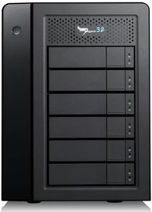 Promise Technology Pegasus32 R6 48TB (6x8TB) Hybrid Thunderbolt 3 or USB32 Direct Attached RAID Storage, High Performance External Hard Drive (P32R6HD48US)