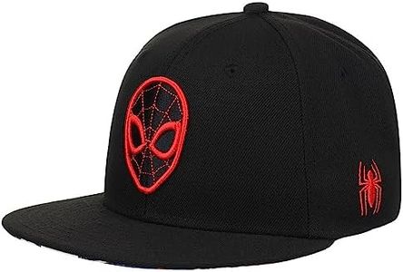 Marvel Spiderman Youth Flat Bill Snapback Baseball Cap Black