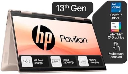 HP Pavilion x360, 13th Gen Intel Core i7-1355U (16GB DDR4, 512GB SSD) Microsoft 365* Office24, Win 11, Touchscreen, IPS,14-inch(35.6cm) Laptop, Iris Xe, Backlit, 5MP Camera,Rose Gold, 1.5kg, ek1152TU