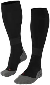 FALKE Men's RU Compression Running Socks, Black-Mix, 6.5-9