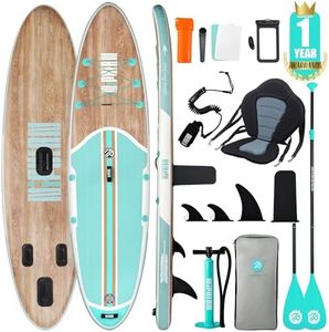 Niphean Inflatable Paddle Boards for Adults with All Accessories, 320cm Stand Up Paddle Board for All Skill Levels, SUP with 200kg Weight Capacity for 2 People, Inflatable Paddleboard with Seat