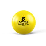 omtex Rubber Weighted Balls 400 G for Power Hitting, Batting and Pitching Training Suitable for Teenager&Athlete, Build Strength and Muscle, Improve Technique and Form-Yellow, Cricket