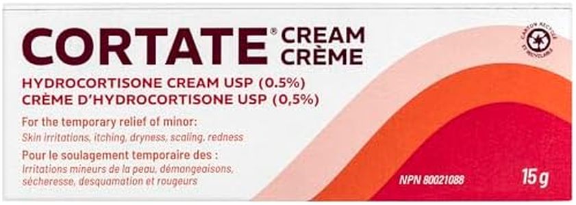 Cortate Hydrocortisone Cream, Skin Irritations, Itching, Dryness, Scaling and Redness, 15 g