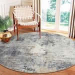 Lahome Modern Abstract Round Rug - 