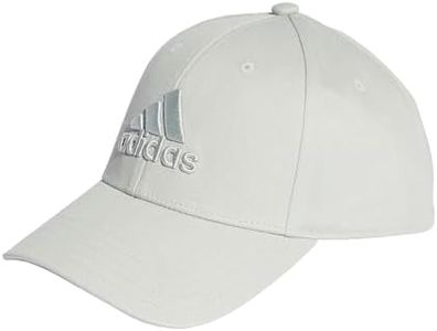 adidas Mixte Big Tonal Logo Baseball Cap, Wonder Silver, XXS