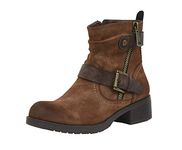 Dunes Women's Max Moto Boot, Wide Widths Available, Tan, 8.5