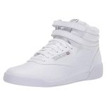 Reebok Girls' F/S HI Sneaker, White, 4 M US Big Kid