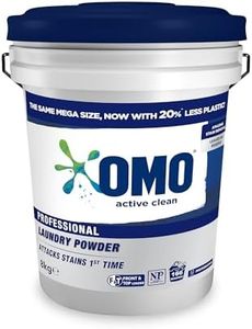 OMO Professional Laundry Powder Detergent 8kg Bucket - Enzyme Stain Remover Whitener Bulk Commercial Cleaning 166 Washes Active Clean Formula Top & Front Loader Compatible