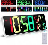 Large Digital Wall Clock Large Disp