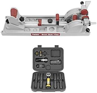 Tipton Best Gun Vise for Cleaning, Gunsmithing and Gun Maintenance and Wheeler Scope Mounting Kit Combo, 1-Inch/30mm - 545454