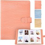 LIFEBEA 256 Pockets Instax Mini Photo Album Picture Case for Fujifilm Instant 7S 8 9 11 25 70 90 (Orange)