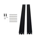 BEVDICNC 2PCS 2040 V Type Aluminum Profile 1000mm European Standard Aluminum Extrusion Black Extrusion Frame for DIY 3D Printer and CNC Machine