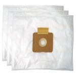 Johnny Vac Silenzio Canister Vacuum Cleaner Microfilter HEPA Bags | Model 1601, 3 Bags Per Pack