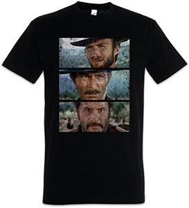 Urban Backwoods The Good The Bad and The Ugly Camiseta De Hombre T-Shirt Negro Talla L