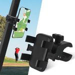 TRINKA Universal Golf Cart Phone Holder Mount Compatible with EZGO/Club Car/Yamaha, Compatible with iPhone/Galaxy/Google Pixel, All Smartphones, Quick Release/360° Rotatable