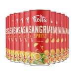 La Fiesta Sangria Spritz 4.5% ABV | Semi-Sparkling Fruity British Red Wine | 12 x 250ml Cans