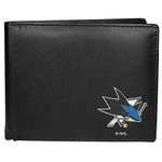 NHL Siskiyou Sports Mens San Jose Sharks Bi-fold Wallet One Size Black