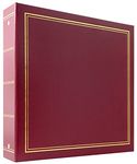 MCS Library Collection 400 Pocket 4"x6" Photo Album in Burgundy