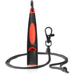 ACME Dog Whistle No. 211.5 (Update 2023) with Free Whistle Band in Matte Black, Alpha, Ideal for Callback, Long Range, Frequency Standardised (Black/DG Orange)