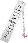 Auntie and Nephew Bookmark Gifts The Love Between A Auntie and Nephew is Forever Present Bookmark for Aunt Nephew Birthday Christmas Gift Love Presents for Read Lovers (Auntie & Nephew)