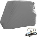 Formosa Covers | Deluxe 4 Seater Golf Cart Cover roof 80" L Grey, Fits E Z GO, Club Car, Yamaha G Model, and GEM e2