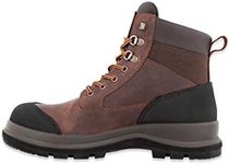 Carhartt Men's Detroit Rugged Flex S3 6 Inch Safety Boot, Dark Brown, 43